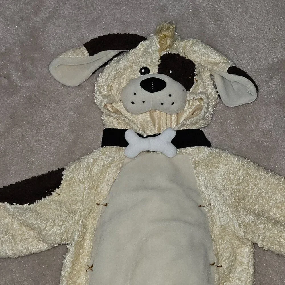 Miniwear Tan Brown Puppy Dog 1pc Hooded Halloween Costume Baby 18 Months